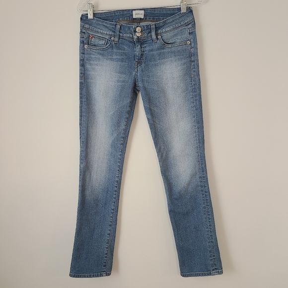 Hudson Jeans Denim - Hudson Woman's Blue Denim Straight Leg Jeans Size 27